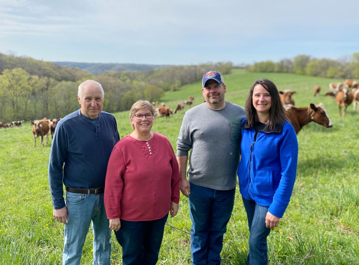 Enchanted Meadows organic dairy farm is operated by Jean and Art Thicke and Melissa and Chad Crowley.