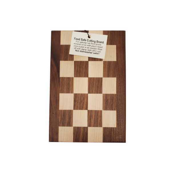 6" x 9" Checker Amish Made Cutting Board | Westby Creamery