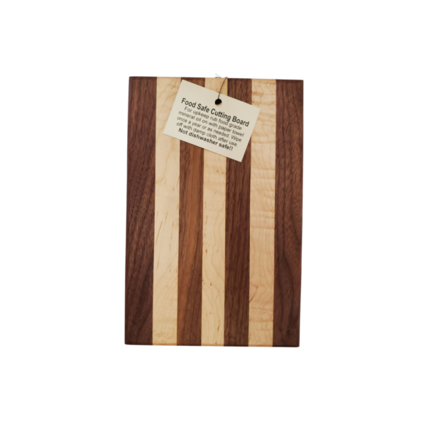6" x 9" Stripe Amish Made Cutting Board | Westby Creamery