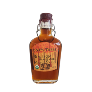 B&E's Bourbon Barrel Aged Syrup 8.5 oz. Bottle | Westby Creamery