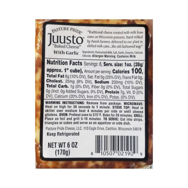 Pasture Pride - Garlic Juusto (Baked Cheese)