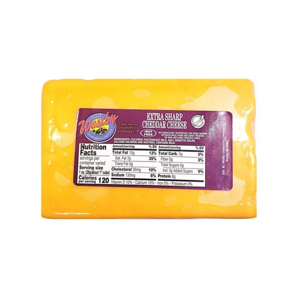 2.5 lb. Westby Extra Sharp Cheddar