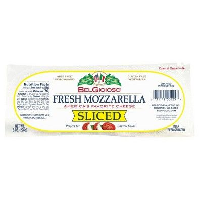 Fresh Mozzarella Sliced Log