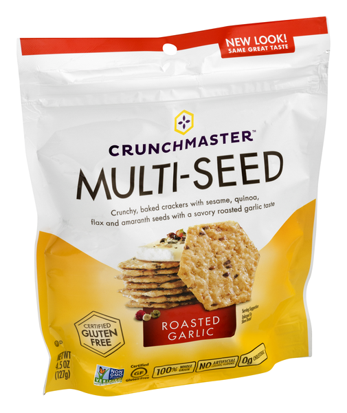 Crunchmaster Gluten Free Crackers - Multi-Seed Roasted Garlic