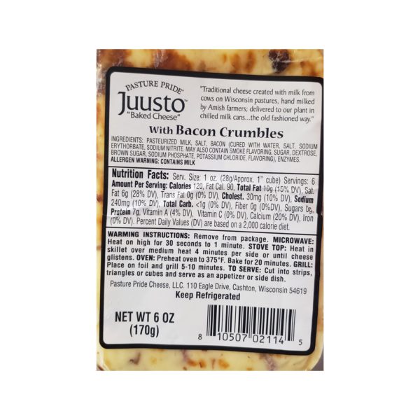 Pasture Pride - Bacon Juusto (Baked Cheese)