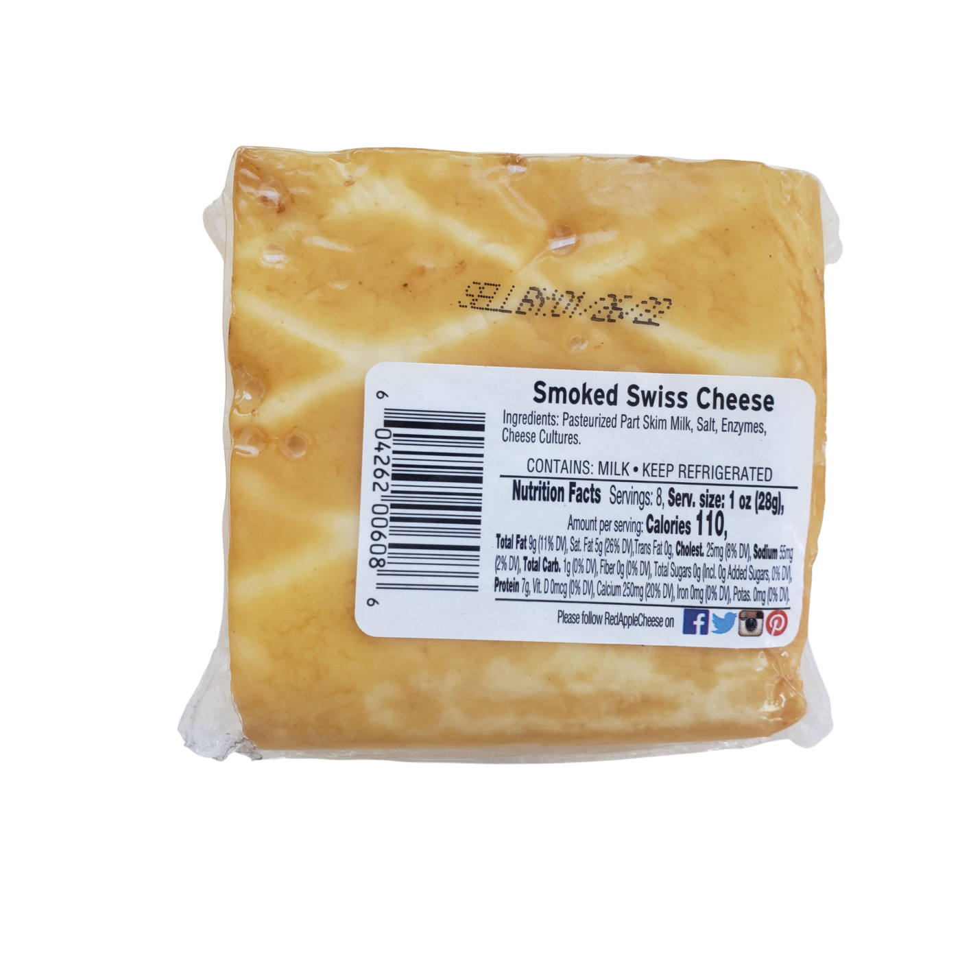 8 oz. Apple Smoked Swiss Cheese Westby Creamery