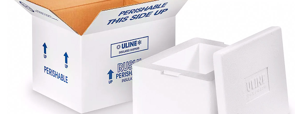 Insulated shipping box.