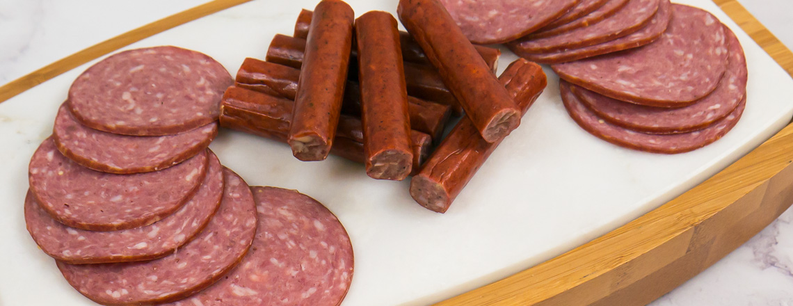 Wisconsin beef sticks and summer sausage available for purchase online and at the Westby Cooperative Creamery Retail Store.