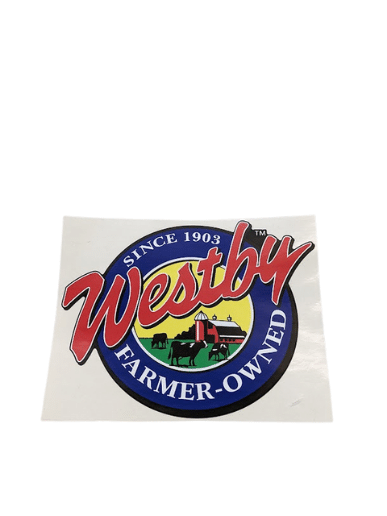 Large Westby Coop Creamery Logo Bumper Sticker