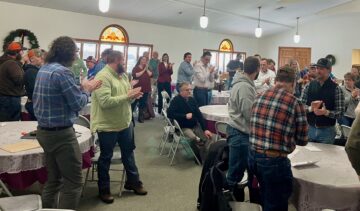 Kondrup received a well-deserved standing ovation from the Creamery's farmer-owners after announcing his plans to retire at the 2023 Annual Meeting.
