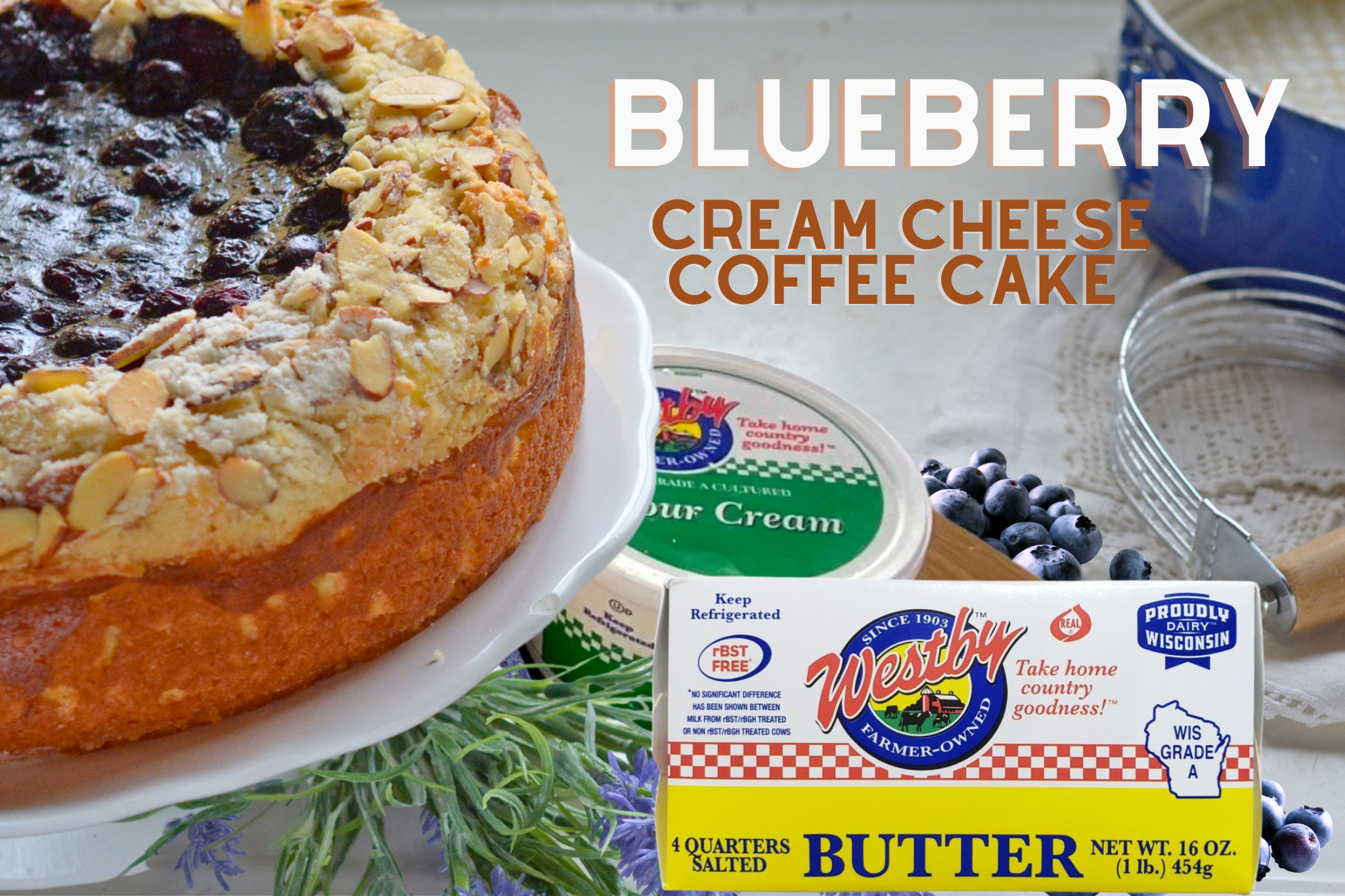 Blueberry Cream Cheese Coffee Cake