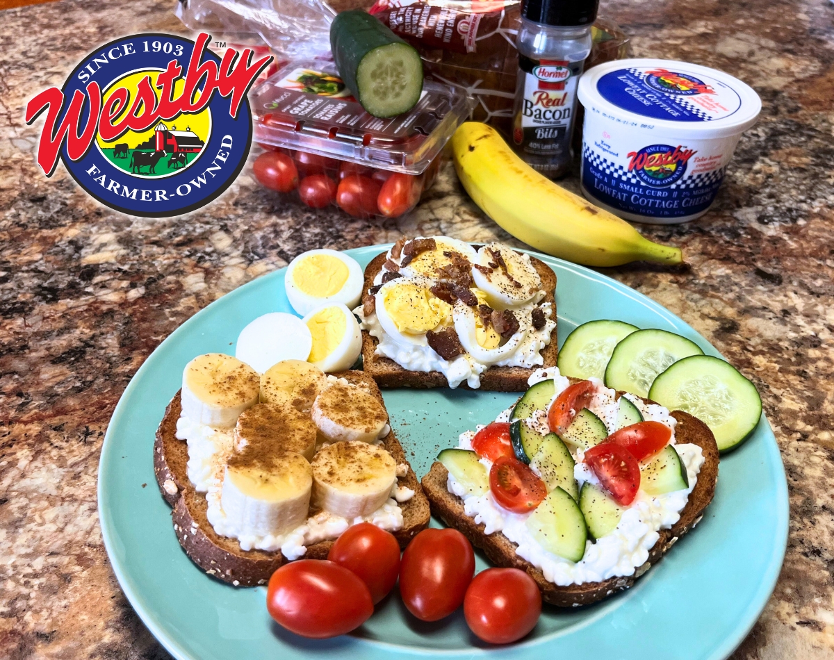 Quick and Light Cottage Cheese Toast