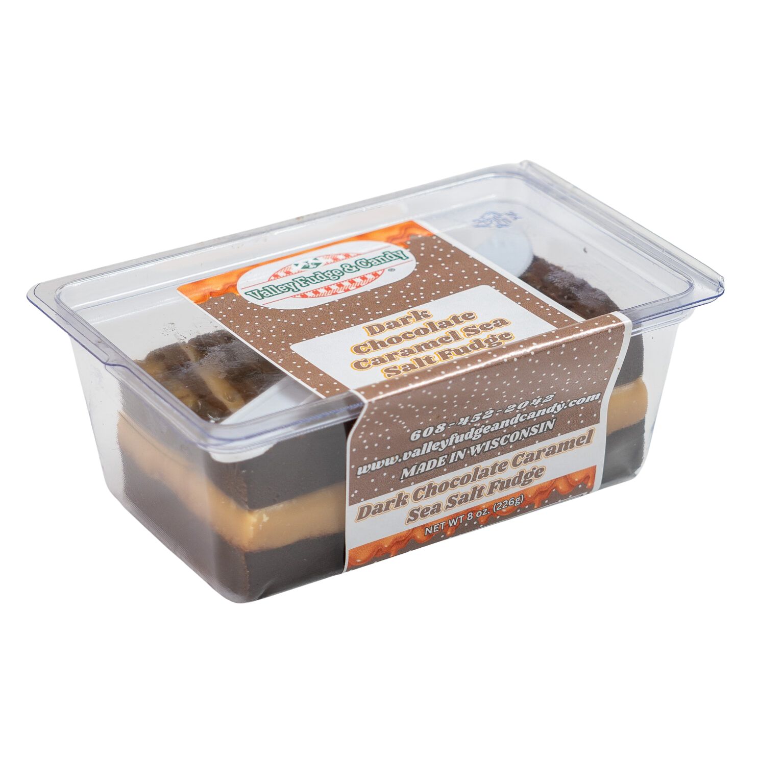 Valley Fudge and Candy Company Dark Chocolate Caramel Sea Salt Fudge